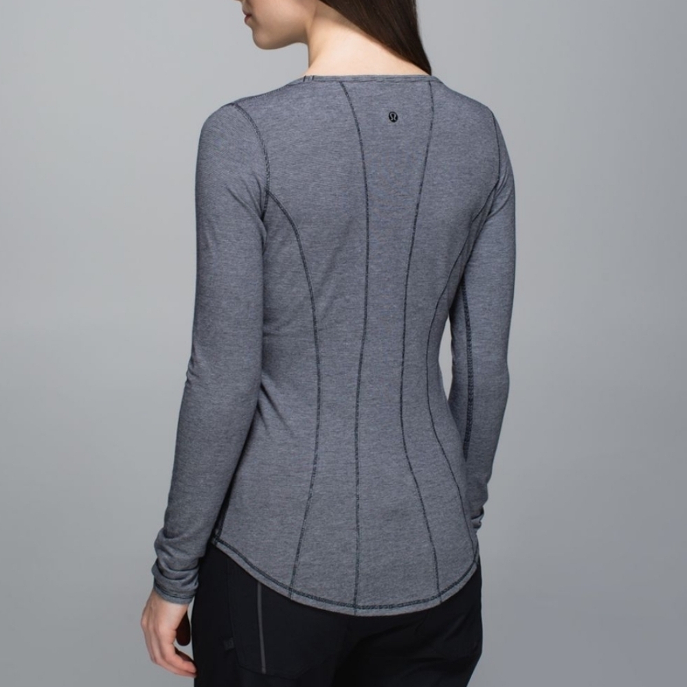 Lululemon Between the Lines long sleeve Micro Stripe top